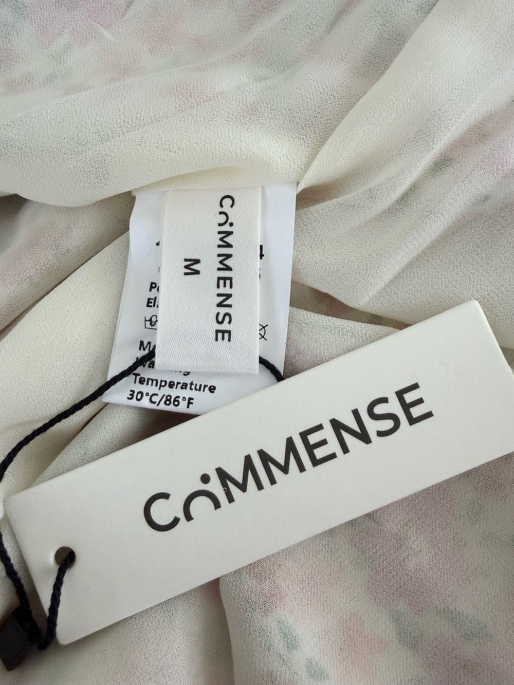 Commense NWT Floral Print Lace Trim Cami Midi Dress - Picture 11 of 15